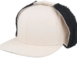 Canvas Flatbrim Black Earflap - Equip