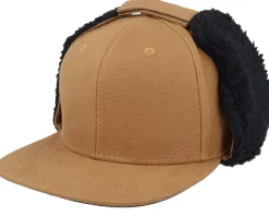 Canvas Flatbrim Caramel/Black Earflap - Equip