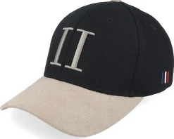 Cap Contrast Suede Ii Black/Dark Sand Adjustable - Les Deux