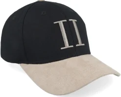 Cap Contrast Suede Ii Black/Dark Sand Adjustable - Les Deux
