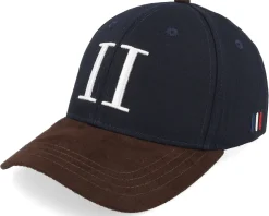Cap Contrast Suede Ii Dark Navy/Coffee Brown Adjustable - Les Deux