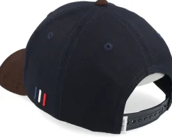 Cap Contrast Suede Ii Dark Navy/Coffee Brown Adjustable - Les Deux