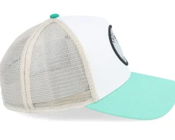 Cap Hft Filthy Flamingo Khaki/White/Blue A-Frame Trucker - Coastal