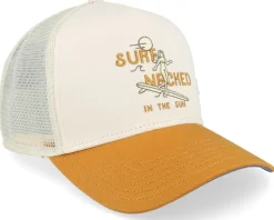 Cap Hft Surf Naked Iii Sand/Khaki A-Frame Trucker - Coastal