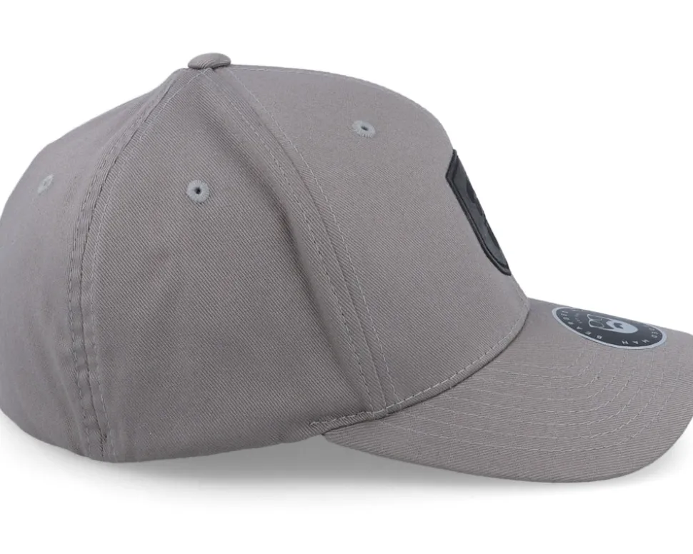 Cap Man Badge Patch Grey Flexfit - Bearded Man