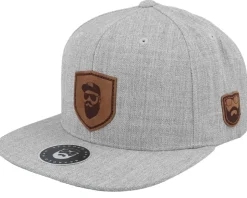 Cap Man Badge Patch Grey Flexfit - Bearded Man