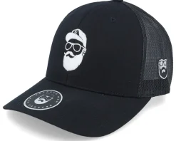 Cap Man Black Trucker - Bearded Man