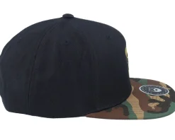 Cap Man Black/Camo Snapback - Bearded Man