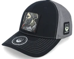 Cap Man Modern 112 Split Black/Charcoal Trucker - Bearded Man