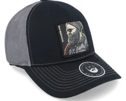 Cap Man Modern 112 Split Black/Charcoal Trucker - Bearded Man
