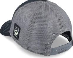 Cap Man Modern 112 Split Black/Charcoal Trucker - Bearded Man