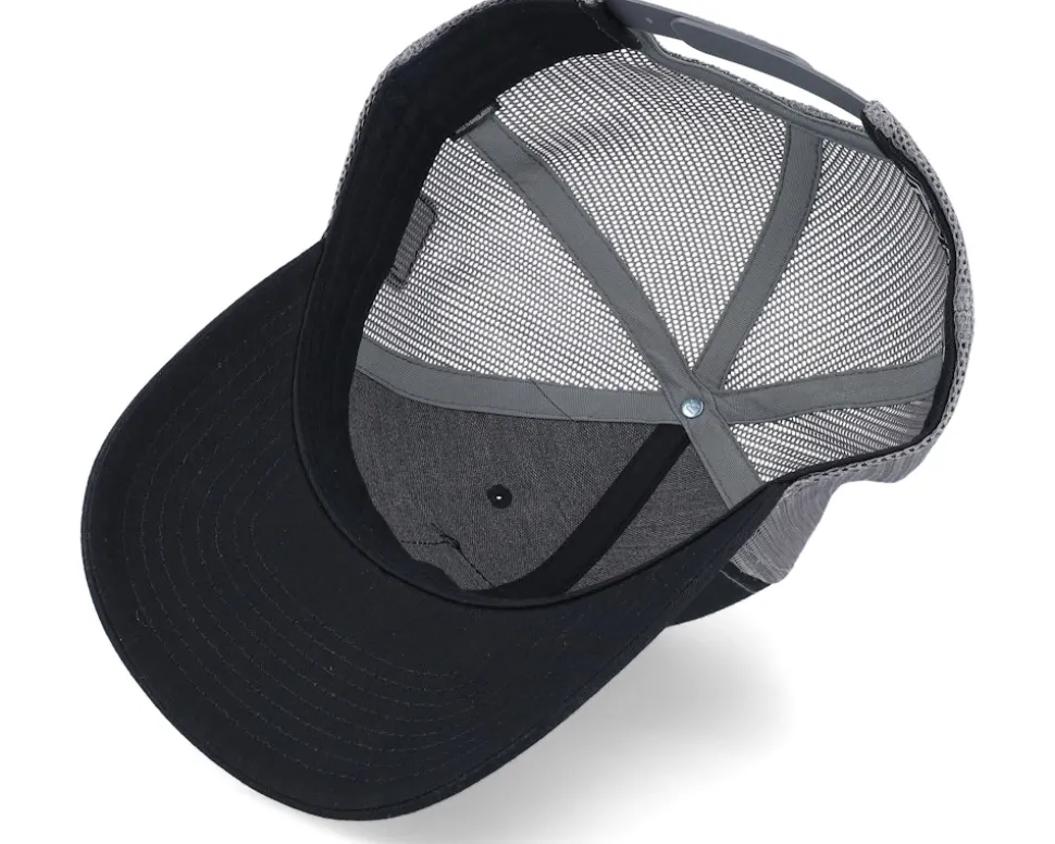 Cap Man Modern 112 Split Black/Charcoal Trucker - Bearded Man