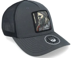 Cap Man Modern 112fp Split Charcoal/Black Trucker - Bearded Man