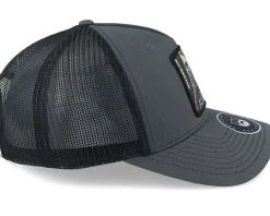 Cap Man Modern 112fp Split Charcoal/Black Trucker - Bearded Man