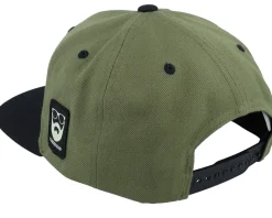 Cap Man Modern Olive/Black Snapback - Bearded Man