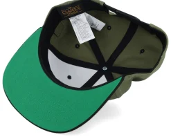 Cap Man Modern Olive/Black Snapback - Bearded Man
