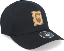 Cap Man Patch Black Flexfit - Bearded Man
