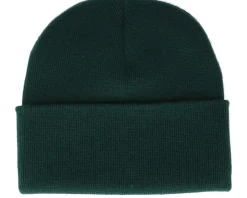 Cap Man Patch Bottle Green Beanie - Bearded Man