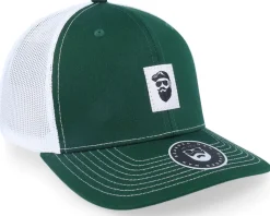 Cap Man Woven 112 Split Dark Green/White Trucker - Bearded Man