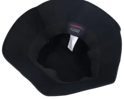 Cap Man Woven Black Bucket - Bearded Man