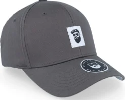 Cap Man Woven Dark Grey Flexfit - Bearded Man