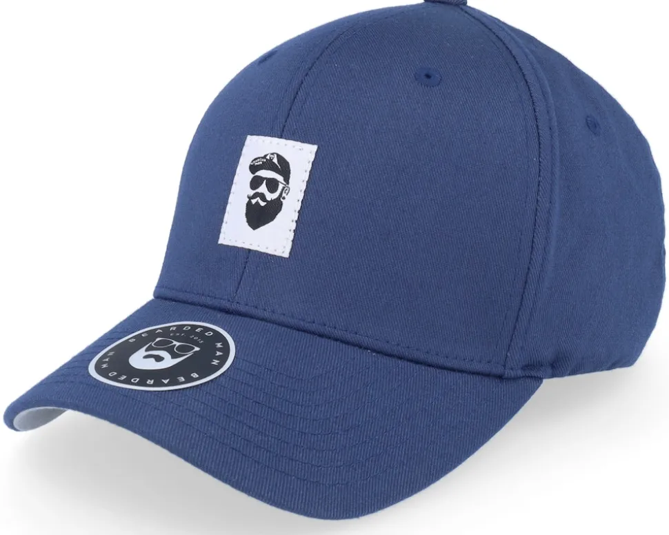 Cap Man Woven Navy Flexfit Wooly Combed Flexfit - Bearded Man
