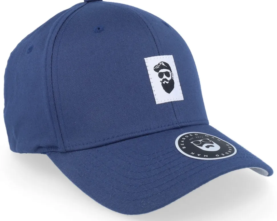 Cap Man Woven Navy Flexfit Wooly Combed Flexfit - Bearded Man