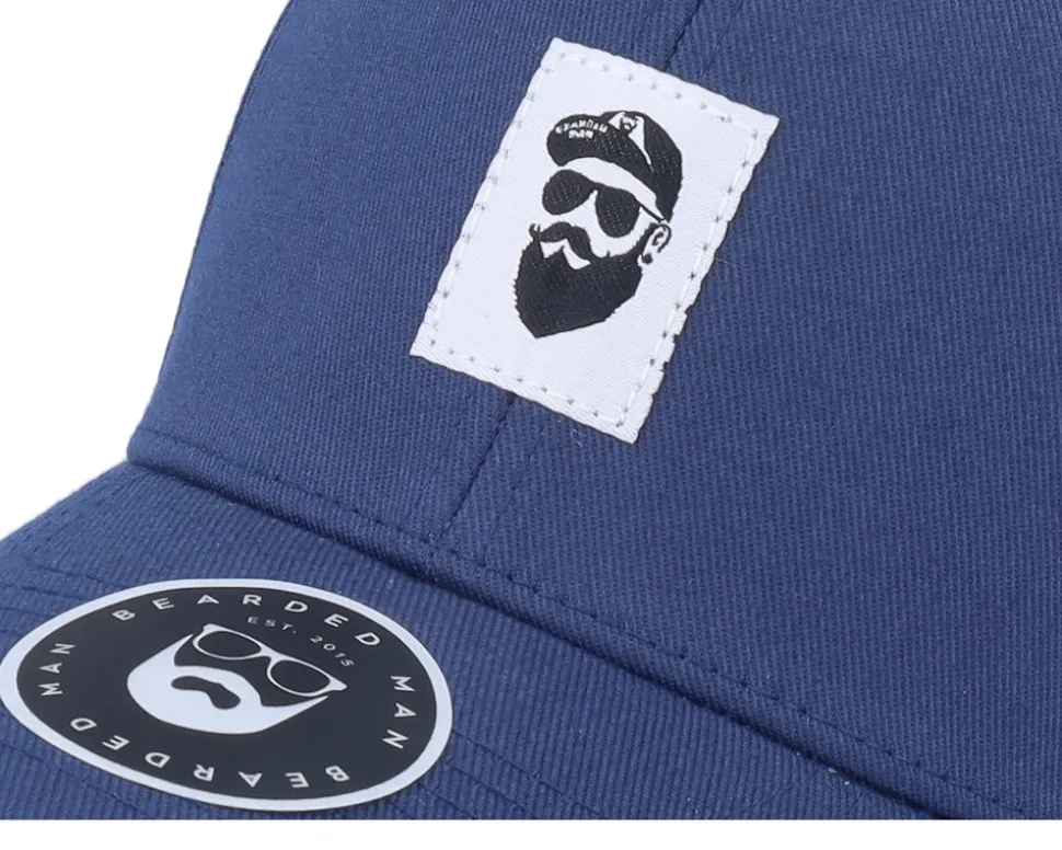 Cap Man Woven Navy Flexfit Wooly Combed Flexfit - Bearded Man