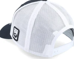 Cap Man Woven Patch Black/White Trucker - Bearded Man