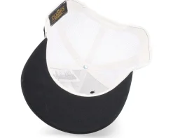 Cap Man Woven Patch Black/White Trucker - Bearded Man