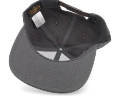 Cap Man Woven Patch Dark Heather Grey Snapback - Bearded Man