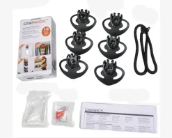 Cap Rack 18 Caps System Black - Perfect Curve