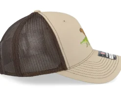 Capybara Crocodile 112 Split Khaki/Coffee Trucker - Iconic