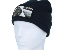 Capybara Sofa Beanie French Navy Cuff - Iconic