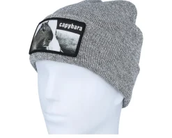 Capybara Sofa Beanie Heather Grey Cuff - Iconic