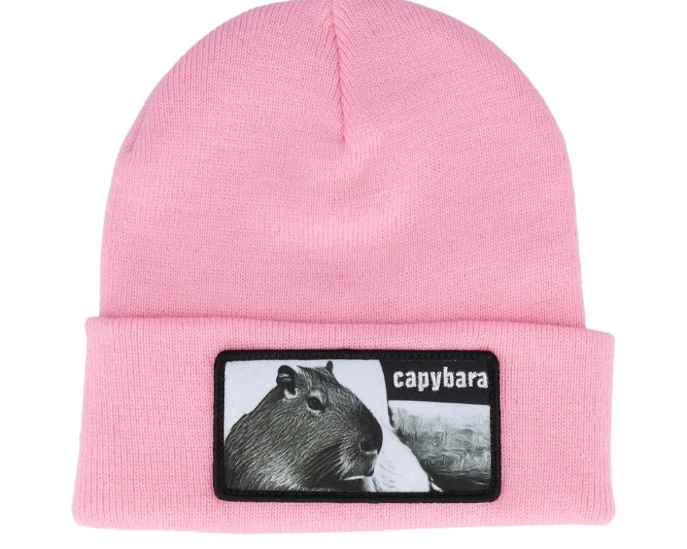 Capybara Sofa Beanie Heather Grey Cuff - Iconic