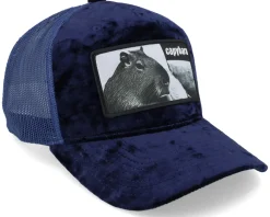 Capybara Sofa Navy Velvet Trucker - Iconic
