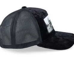 Car & Drive-through Velvet Black A-Frame Trucker - Calza Pennello