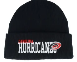Carolina Hurricanes Billboard Knit Black Cuff - Mitchell & Ness