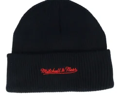 Carolina Hurricanes Billboard Knit Black Cuff - Mitchell & Ness