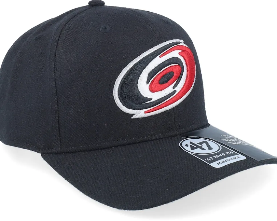 Carolina Hurricanes Cold Zone Mvp Deep Profile Black Adjustable - 47 Brand