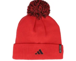 Carolina Hurricanes NHL Cuffed Beanie Red Pom - Adidas