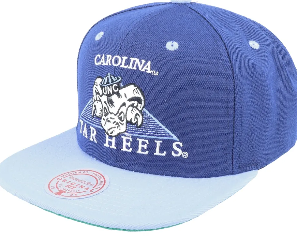 Carolina Tar Heels Carolina Monument Blue Snapback - Mitchell & Ness