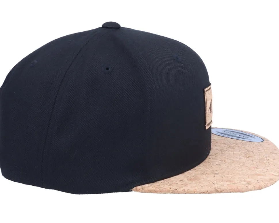 Carp Fish Patch Black/Cork Snapback - Skillfish