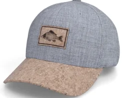 Carp Fish Patch Heather Grey/Cork Adjustable - Skillfish