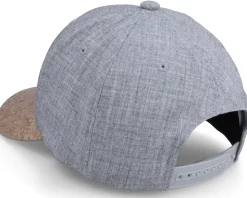 Carp Fish Patch Heather Grey/Cork Adjustable - Skillfish