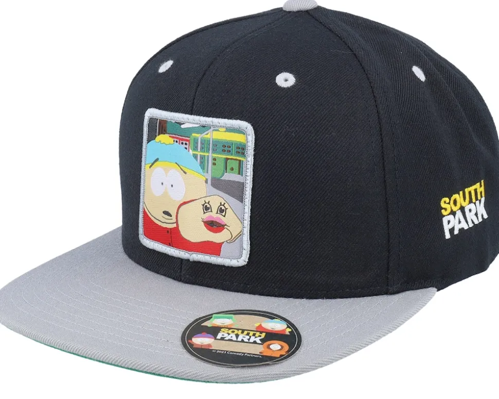 Cartman Hand Puppet Patch Black/Grey Trucker - South Park