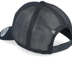 Castle On The Mountains Black A-Frame Trucker - Iconic