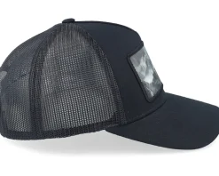 Castle On The Mountains Black A-Frame Trucker - Iconic