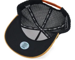 Casual Corduroy Mesh Cognac/Black A-Frame Trucker - Djinns